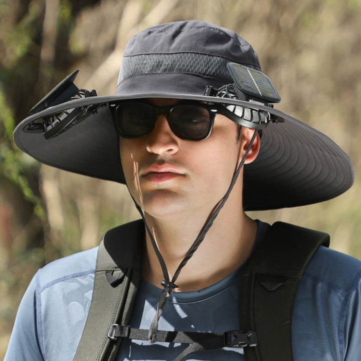 Solar Energy Hat with Fan and UV Protection - SolarCool™ VentiHat