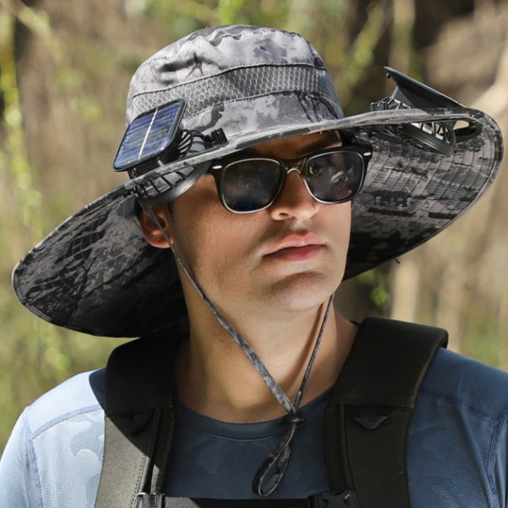 Solar Energy Hat with Fan and UV Protection - SolarCool™ VentiHat