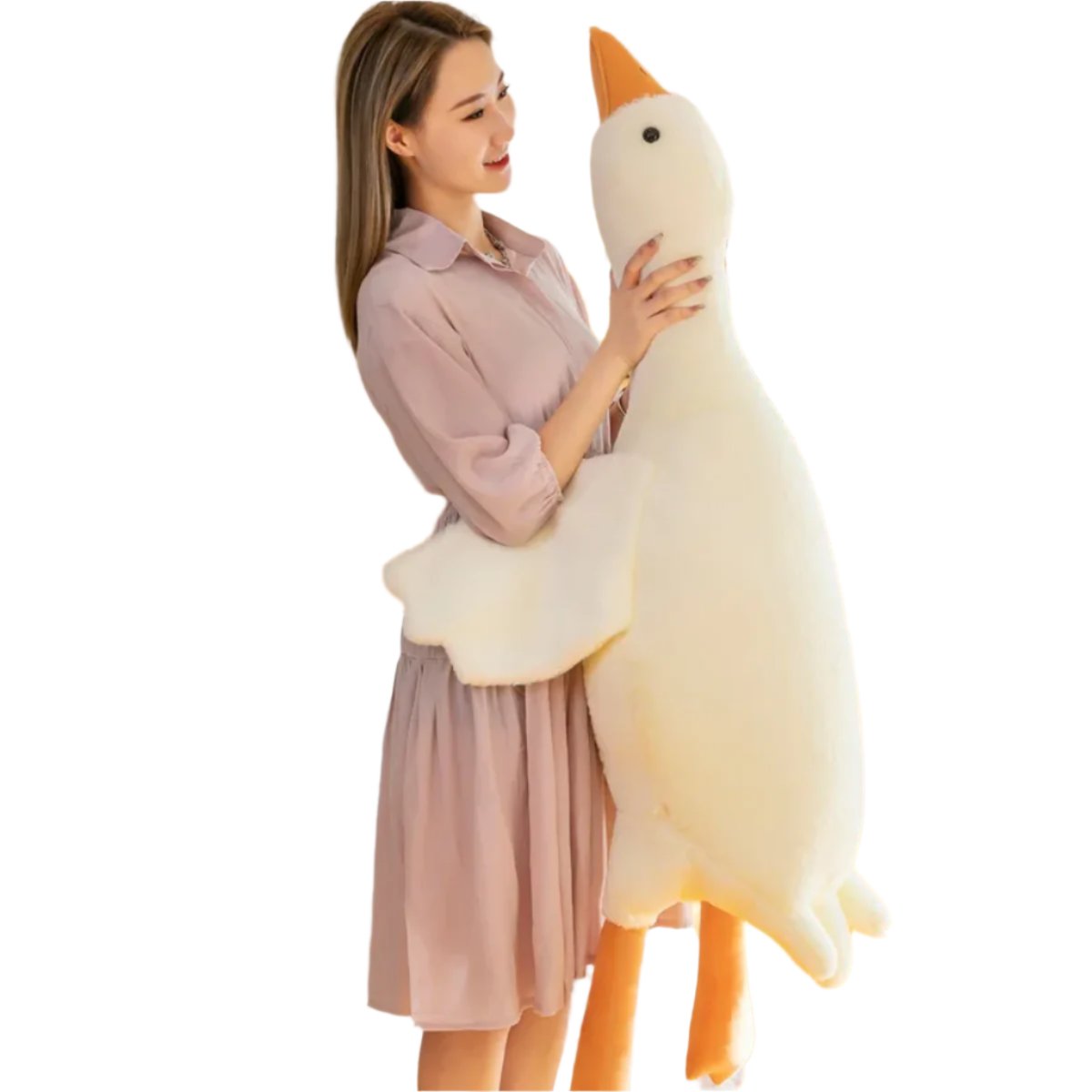 Cuddly Goose Cushion - Super Soft Plush Toy