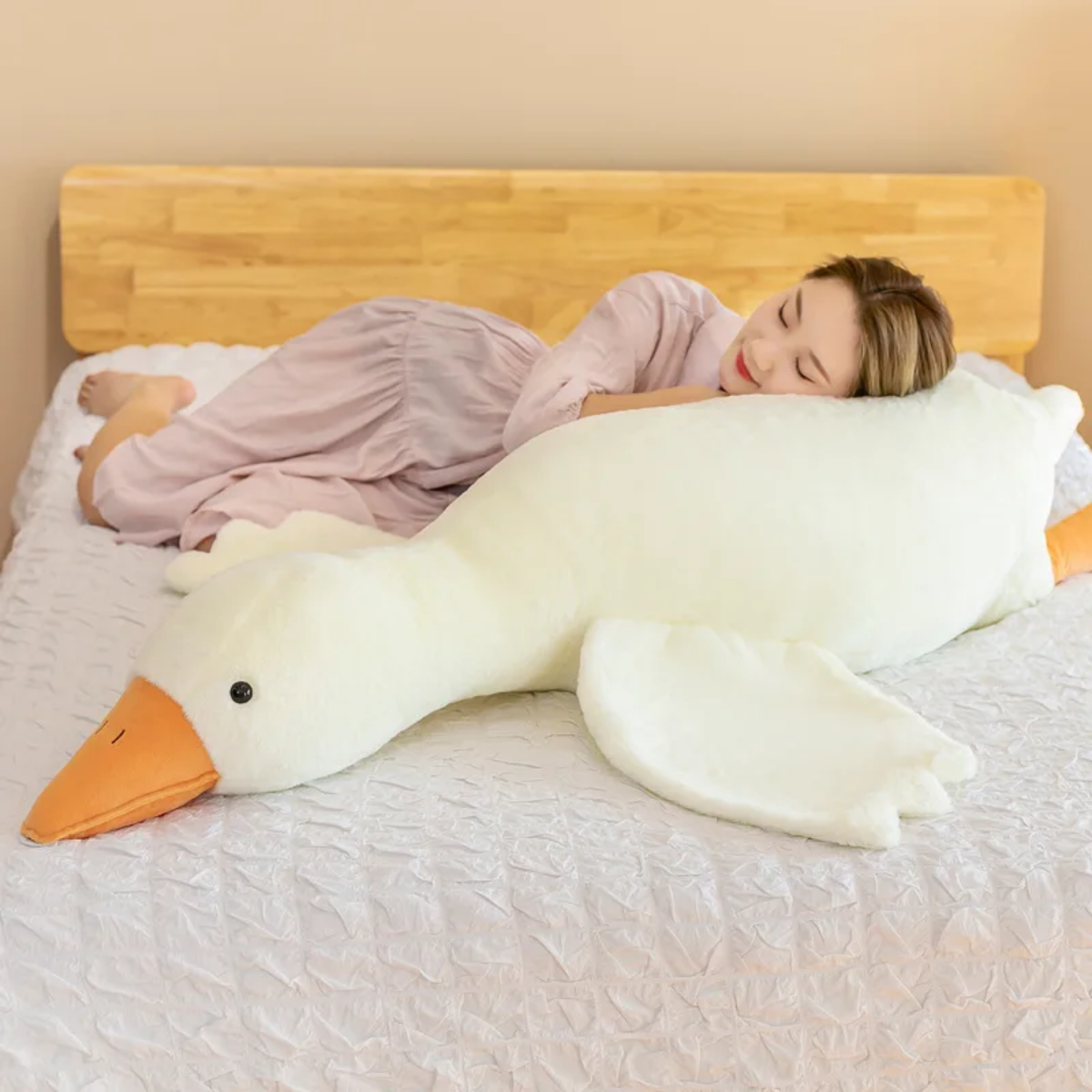 Cuddly Goose Cushion - Super Soft Plush Toy