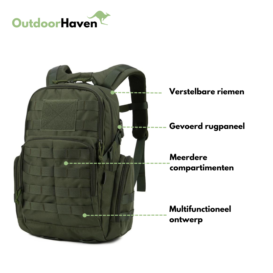 Tactical 25L Backpack - Water-Resistant | Adventure System