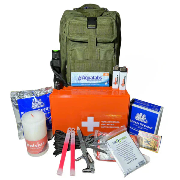 Complete Emergency Kit | Tactical Backpack 20L | CrisisKit
