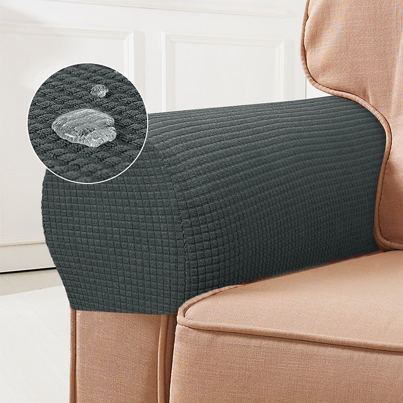 Stretch Armrest Covers – Spandex Covers for Chairs & Armchairs, Set of 2, Bordeaux