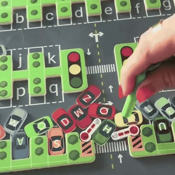 Toddler Parking Maze - Learn and Play with Letters