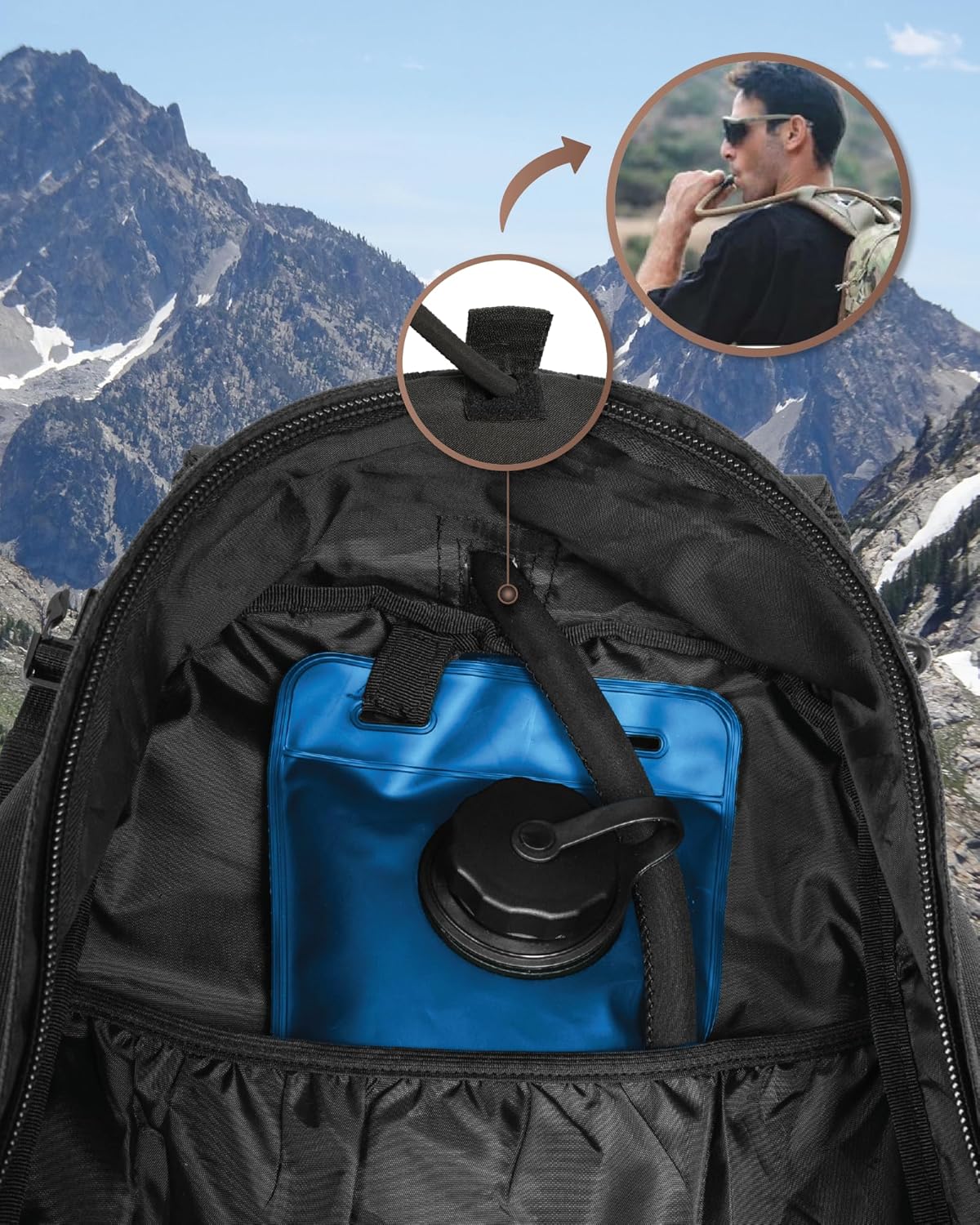 35L Outdoor Tactical Backpack with Molle System and Laptop Compartment