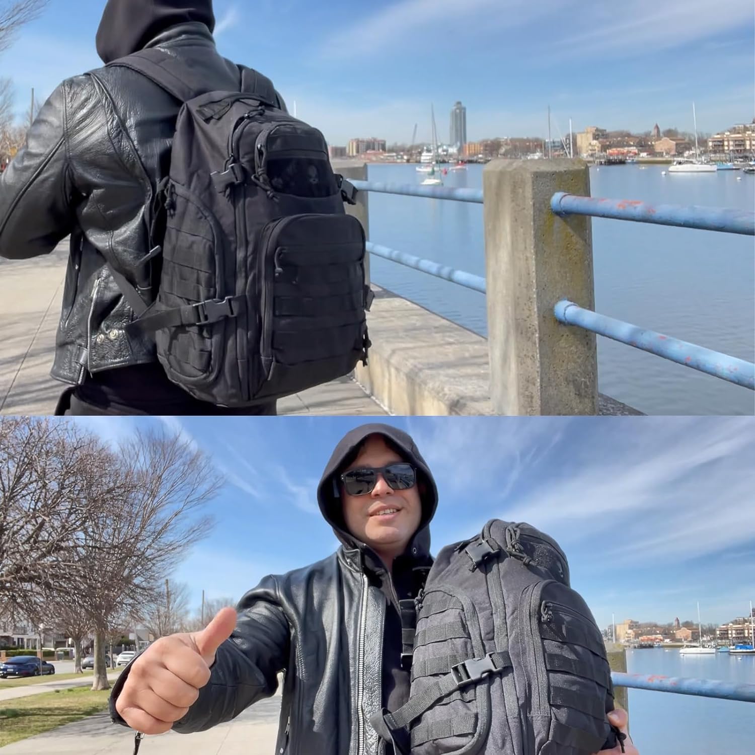 35L Outdoor Tactical Backpack with Molle System and Laptop Compartment