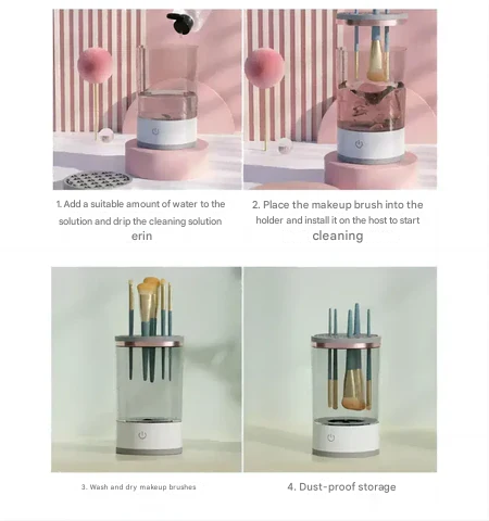 Automatic Makeup Brush Cleaner – Brusha