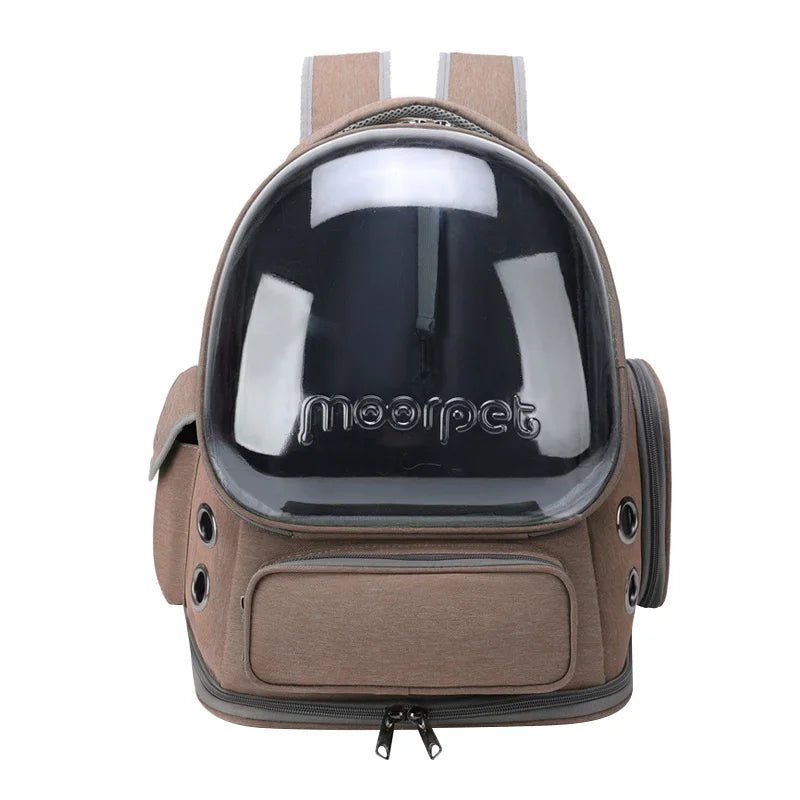Pet Transport Backpack - Transparent and Breathable