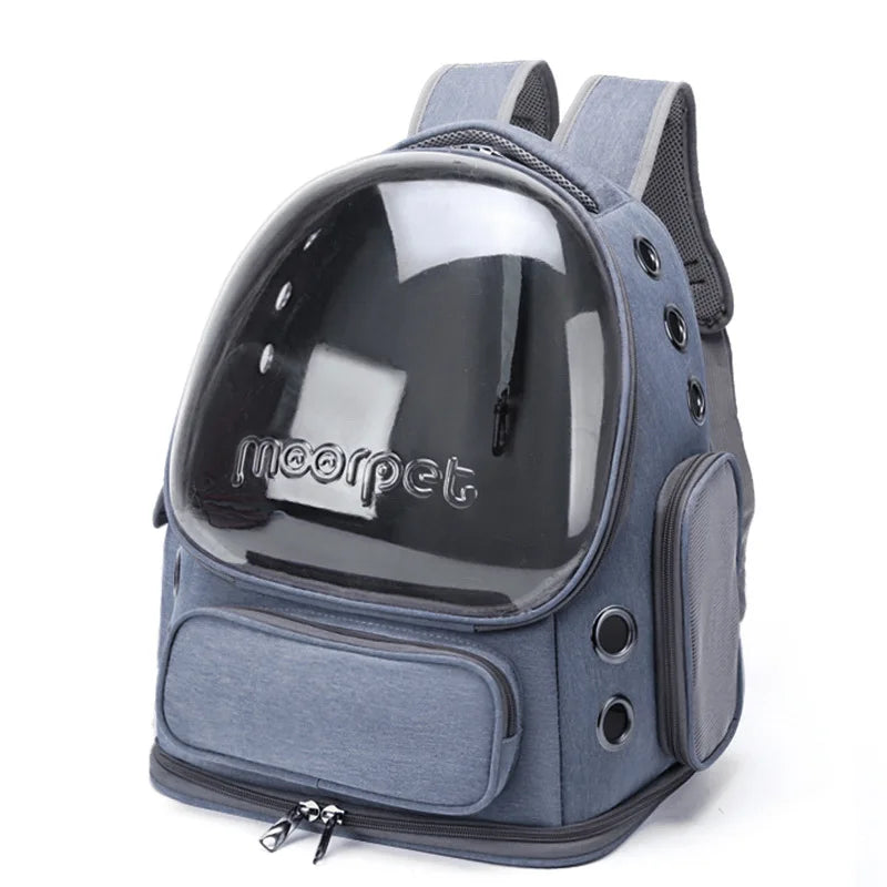 Pet Transport Backpack - Transparent and Breathable