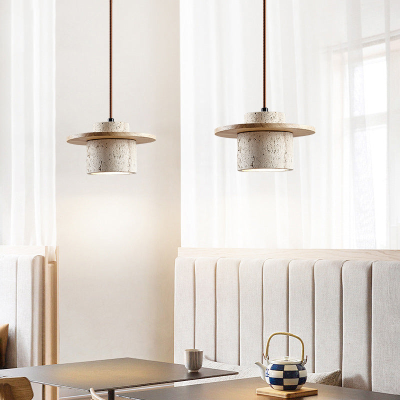 Travertine Pendant Light - Natural Elegance