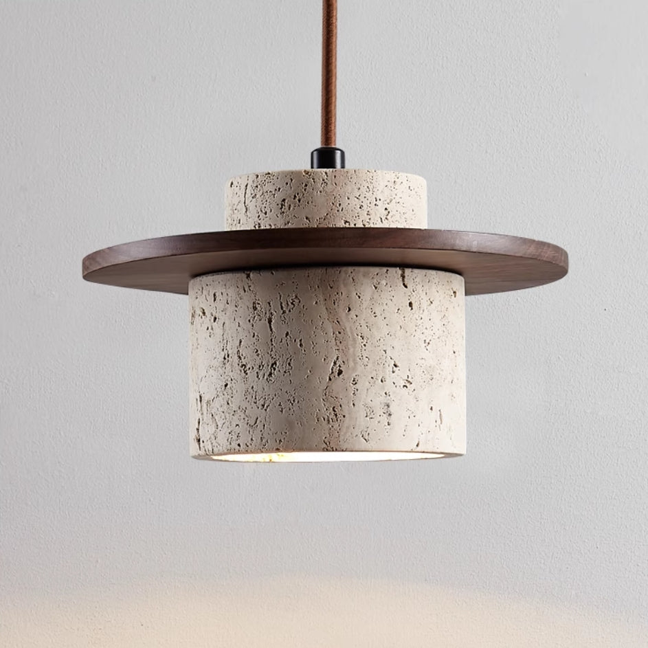 Travertine Pendant Light - Natural Elegance