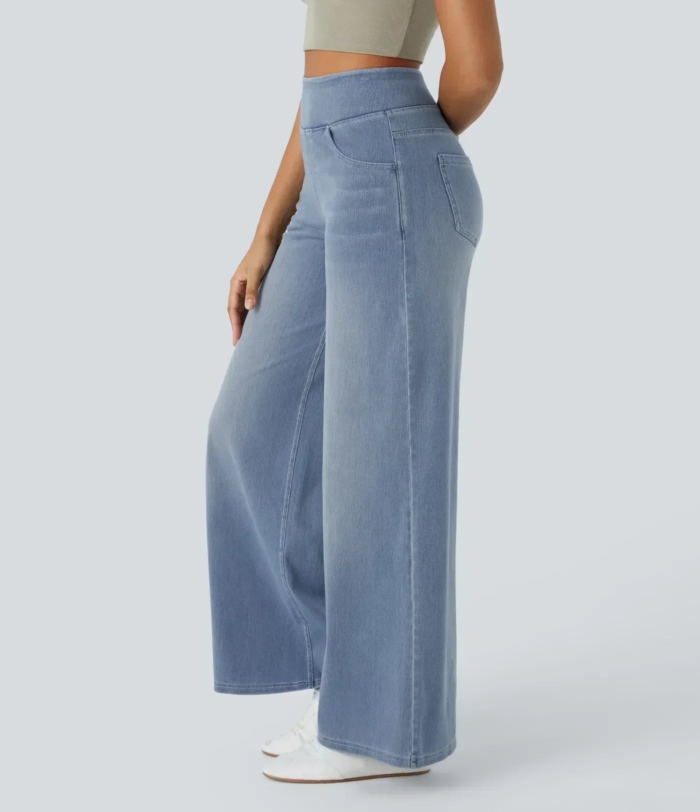 High Waist Trousers - Stretch & Comfort All Day