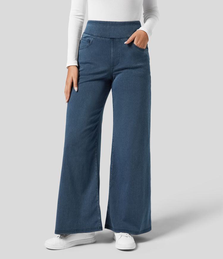 High Waist Trousers - Stretch & Comfort All Day