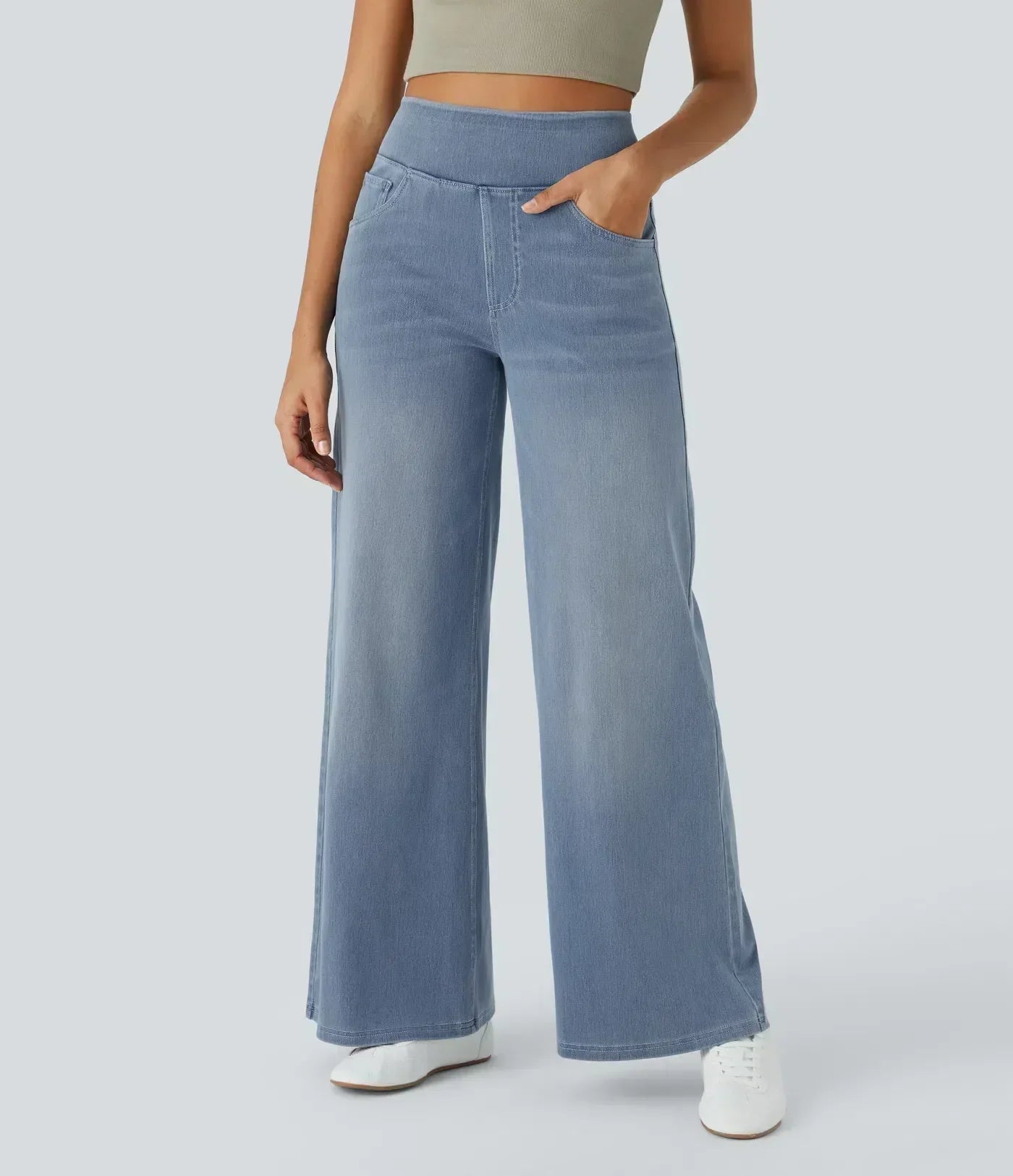 High Waist Trousers - Stretch & Comfort All Day