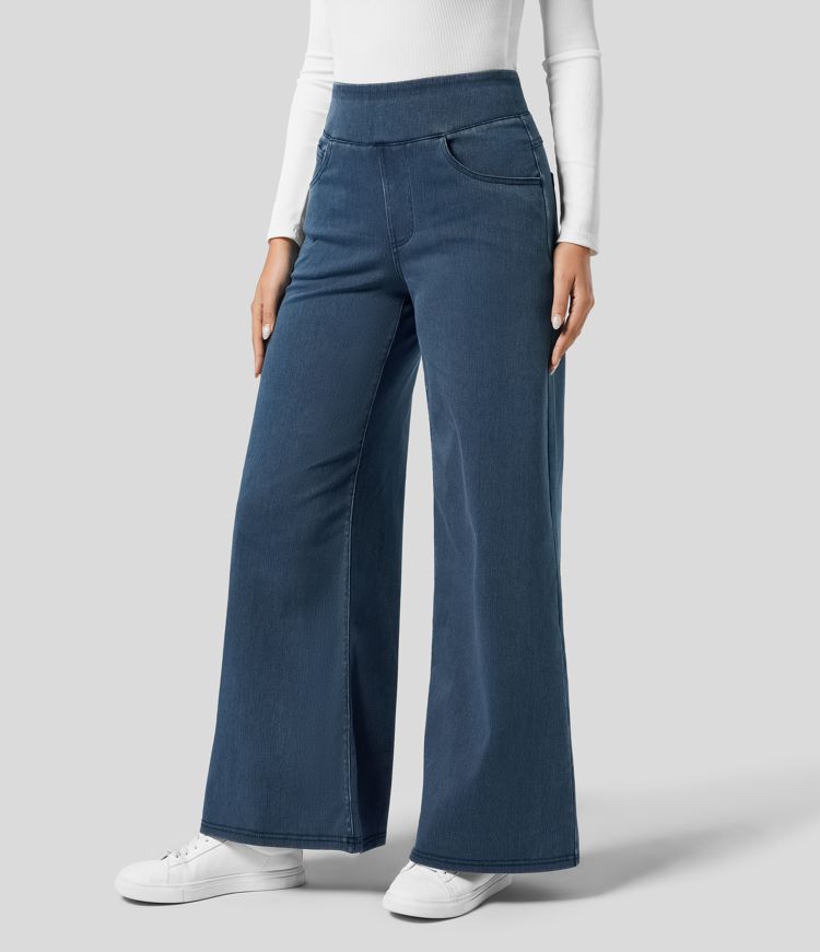 High Waist Trousers - Stretch & Comfort All Day