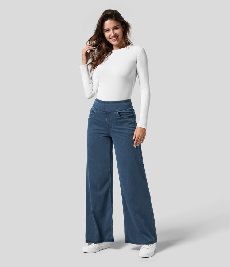 High Waist Trousers - Stretch & Comfort All Day