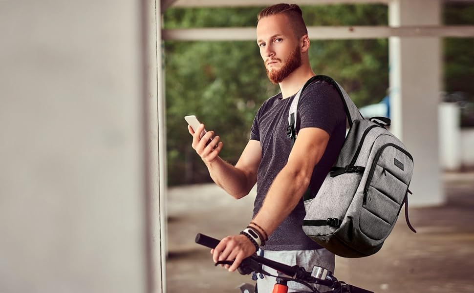 Extra Large Anti-Theft Laptop and Travel Backpack with USB Port – 30–50L