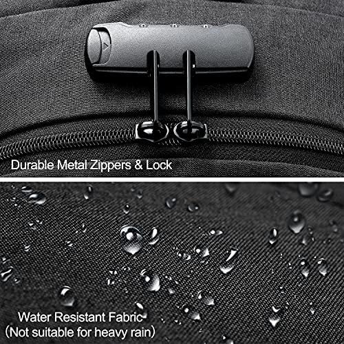 Extra Large Anti-Theft Laptop and Travel Backpack with USB Port – 30–50L