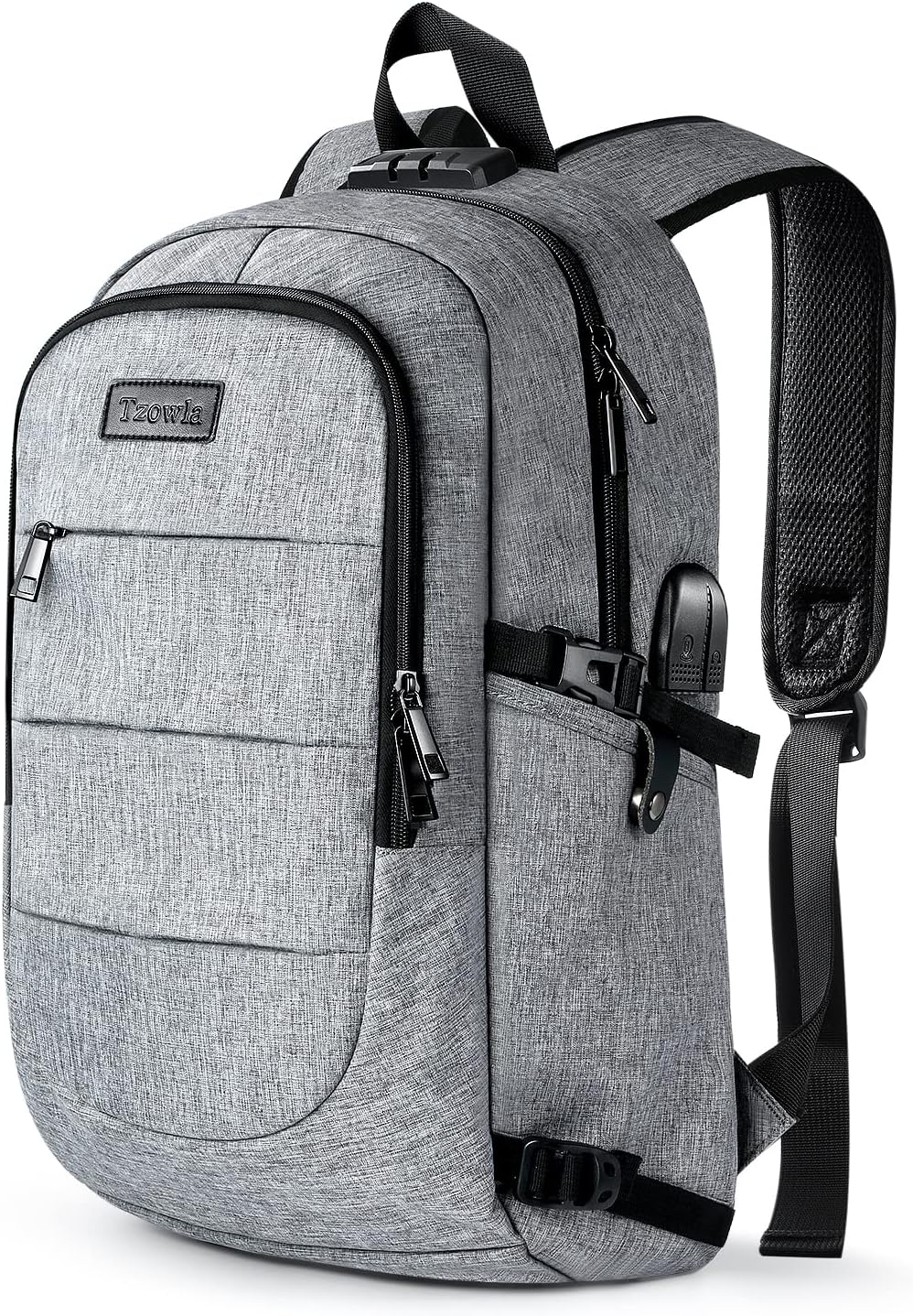 Extra Large Anti-Theft Laptop and Travel Backpack with USB Port – 30–50L