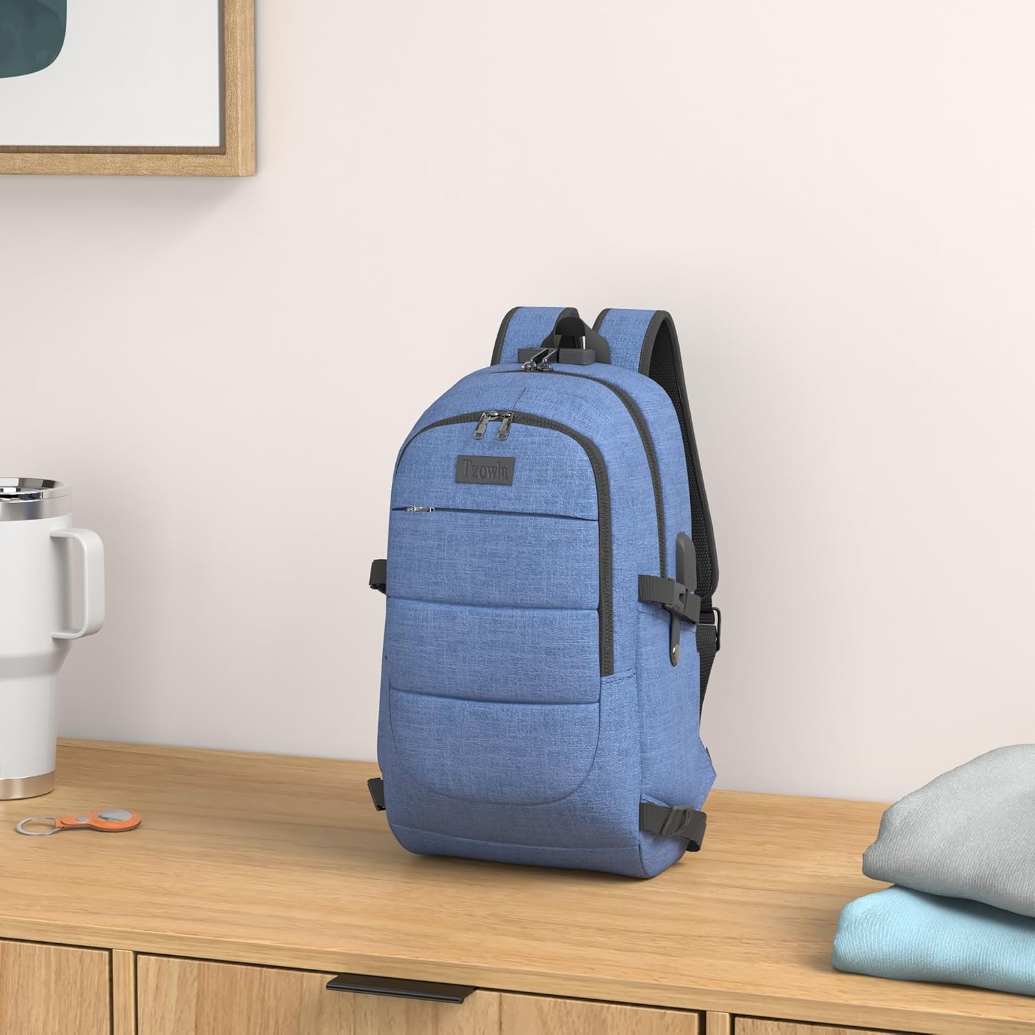 Extra Large Anti-Theft Laptop and Travel Backpack with USB Port – 30–50L