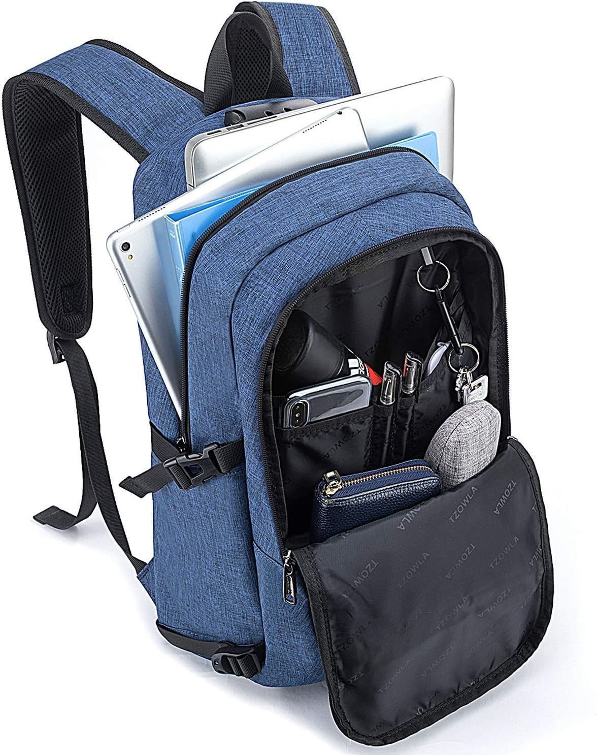 Extra Large Anti-Theft Laptop and Travel Backpack with USB Port – 30–50L