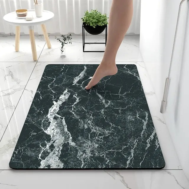 AquaArt Luxe Bath Mat - Water Absorbent and Quick Drying