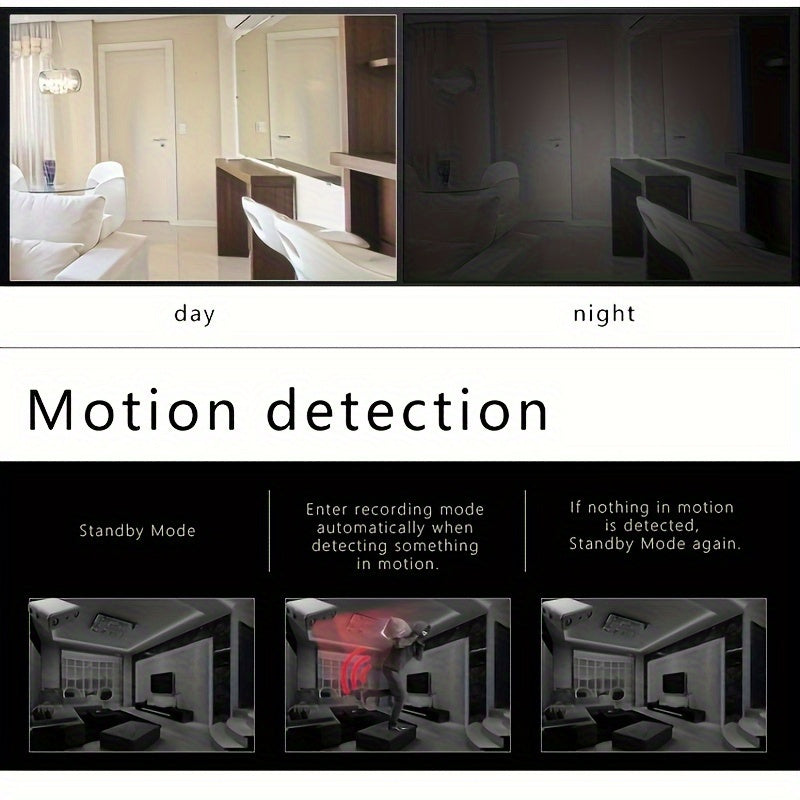 Ultra-Compact Full HD Mini Camera - Night Vision & Motion Detection