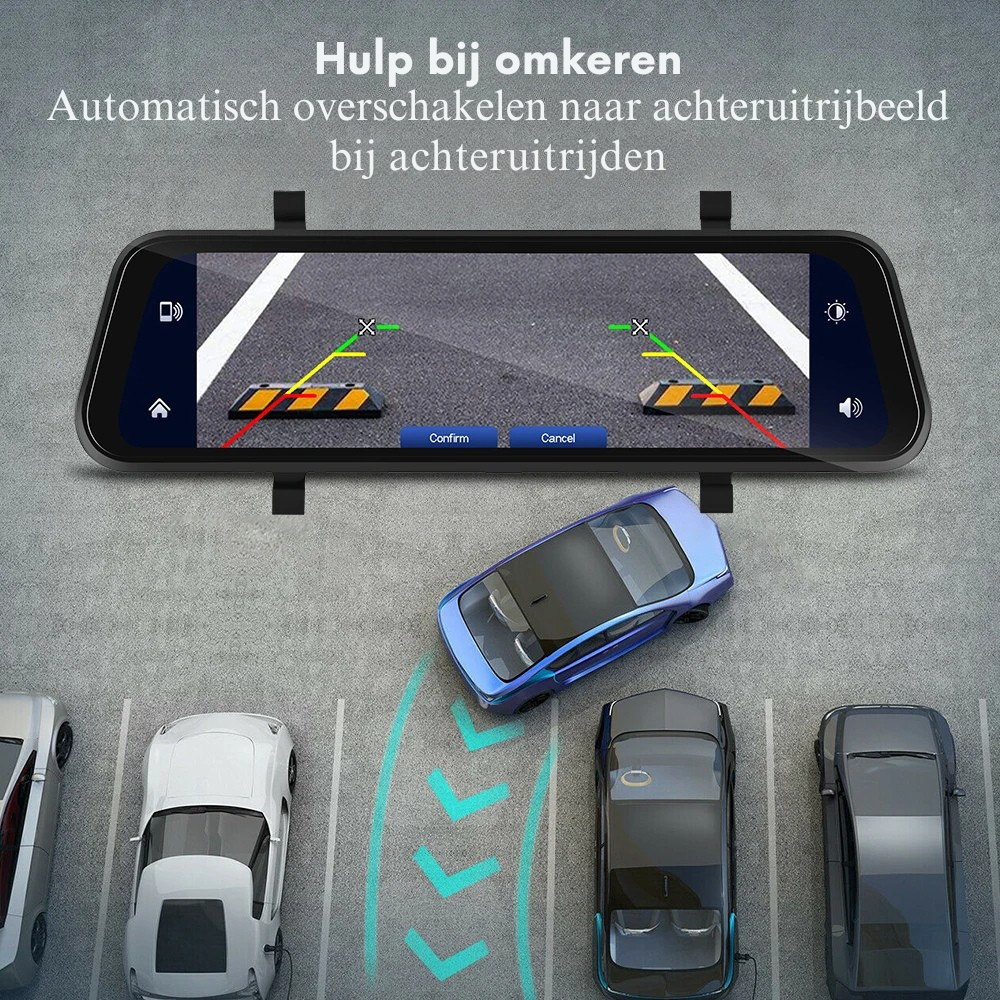 Ultra HD Mirror Dashcam - Wireless CarPlay & Android Auto