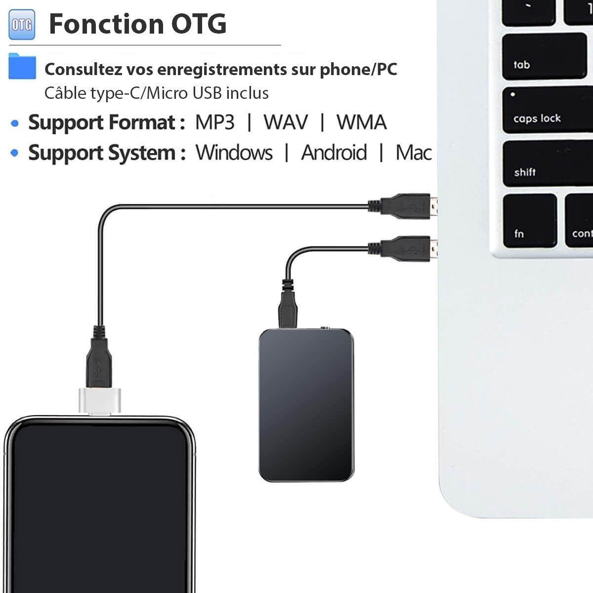 Mini Spy Microphone Recorder - Discreet & Powerful Sound