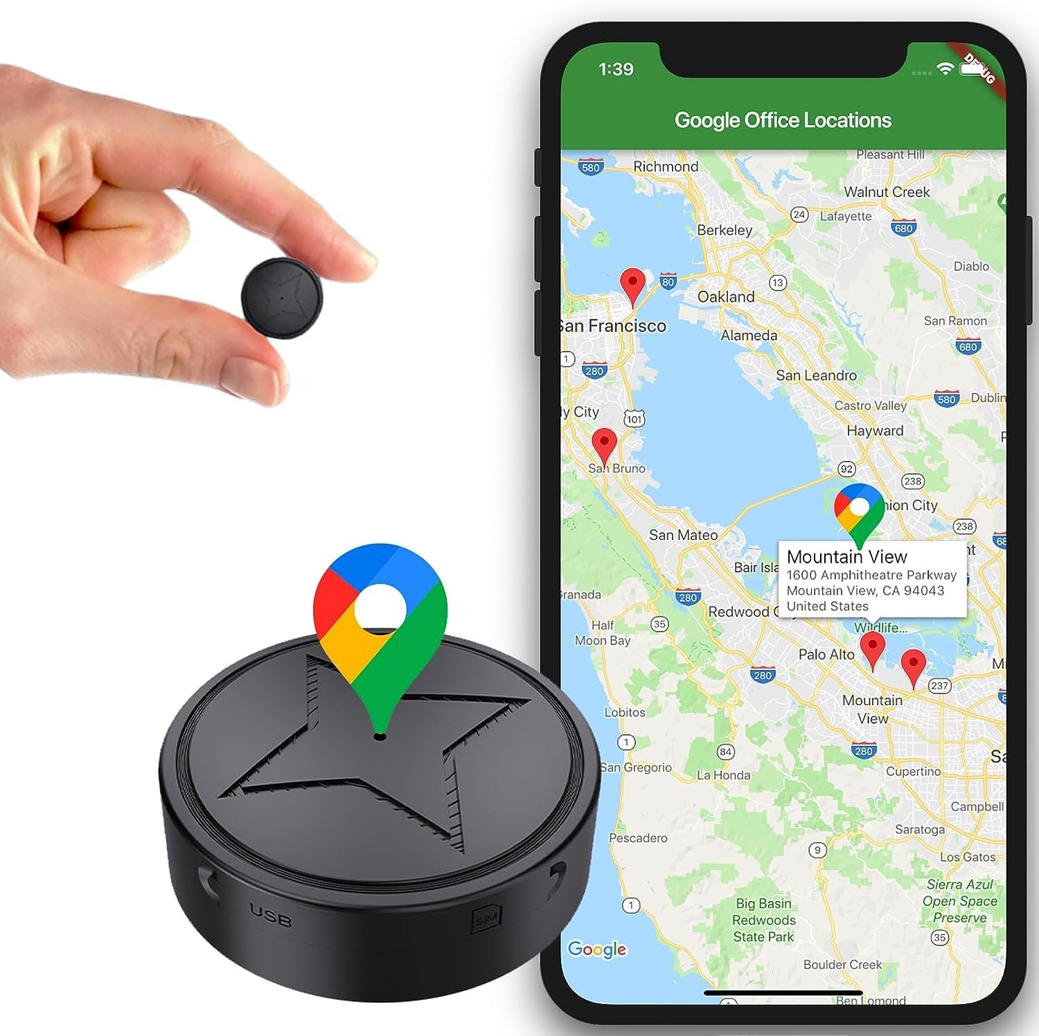 Ultracompact Magnetic GPS Tracker - Safety for You and Your Belongings