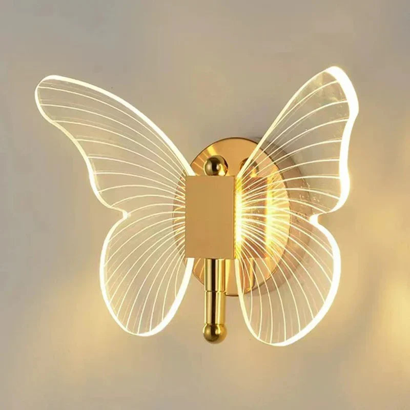 RadiantCharm Butterfly Wall Light | Durable and Energy-Saving LED Lamp