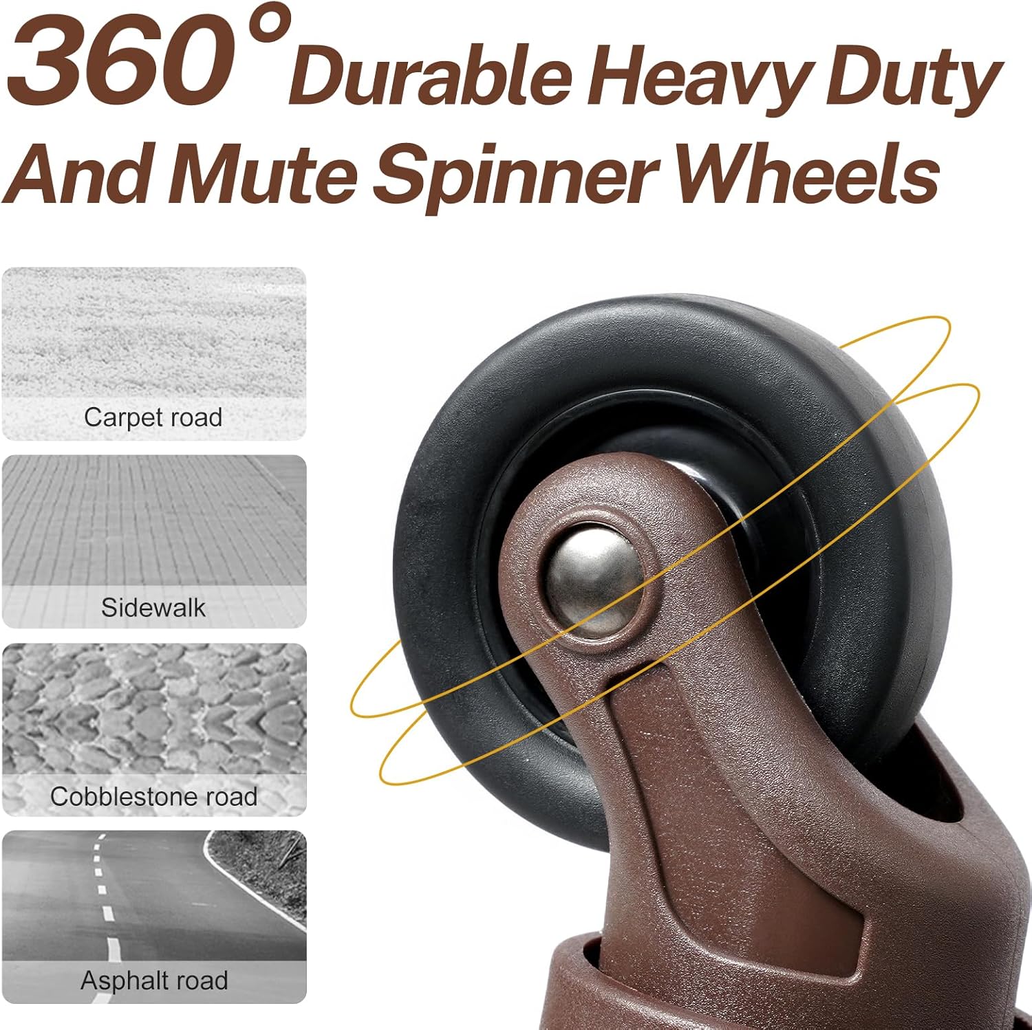 2-Piece Vintage-Inspired Luggage Set with Spinner Wheels and Protective Cover