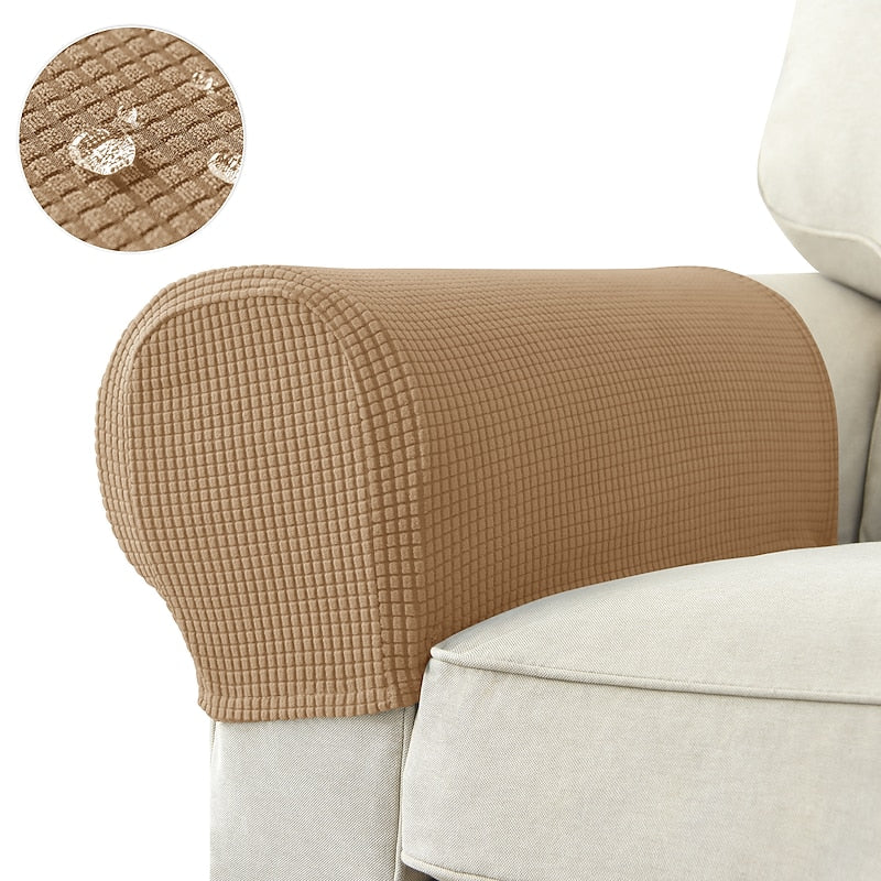 Stretch Armrest Covers – Spandex Covers for Chairs & Armchairs, Set of 2, Bordeaux