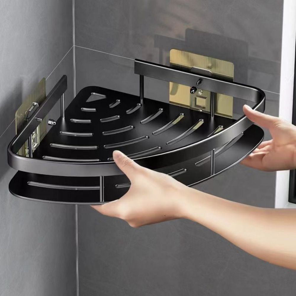 Aluminium Wall Shelf for Bathroom Corners - Cornerix