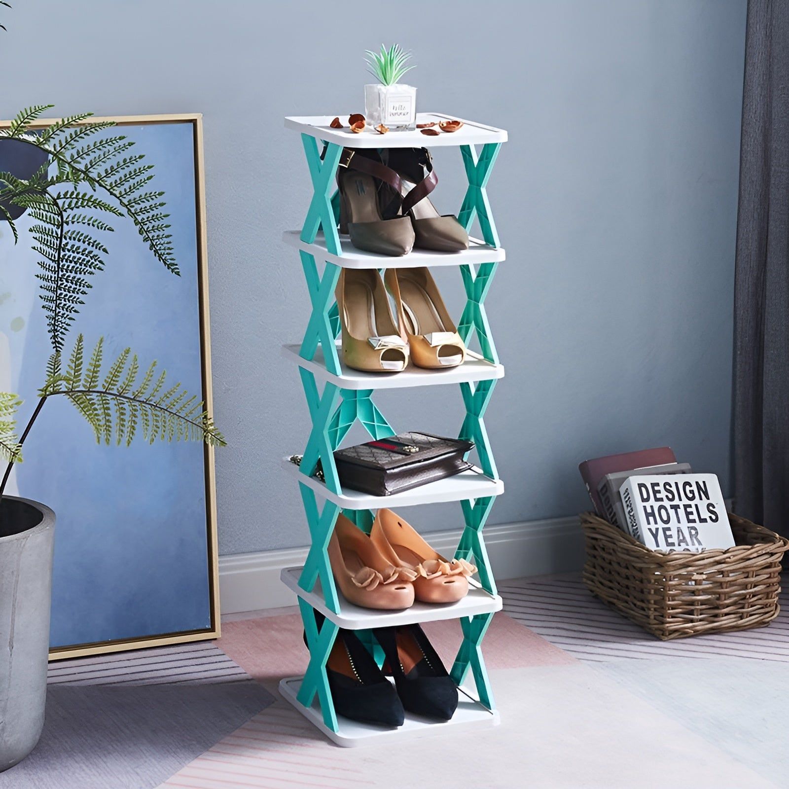 Multifunctional and Foldable Shoe Rack - SpaceSaver
