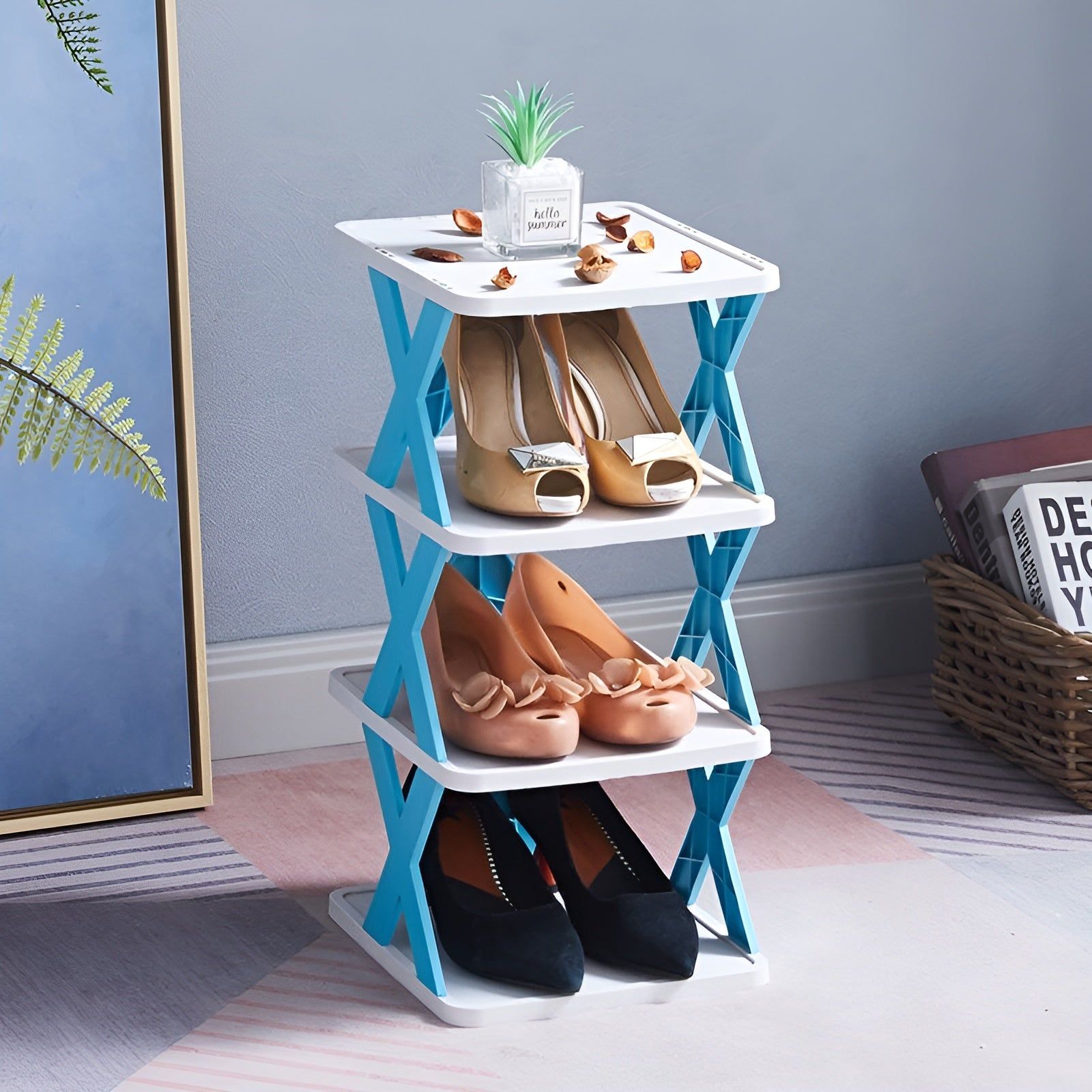 Multifunctional and Foldable Shoe Rack - SpaceSaver