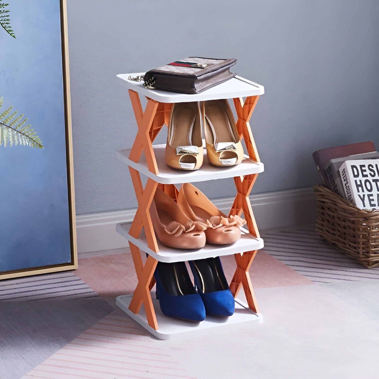 Multifunctional and Foldable Shoe Rack - SpaceSaver