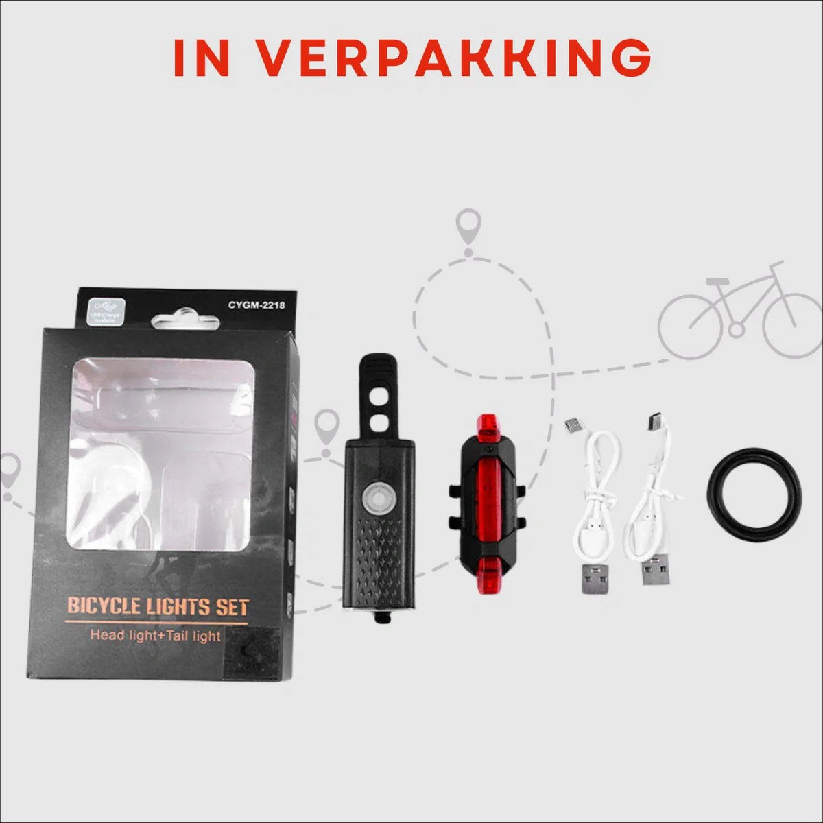VoltBeam USB Bicycle Light Set – Safety and Convenience with Rechargeable Batteries