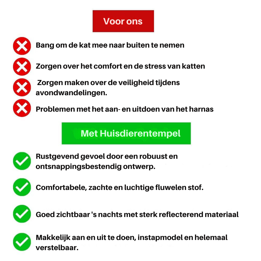 Cat Harness Oscar - Safe and Comfortable | Adjustable Sizes