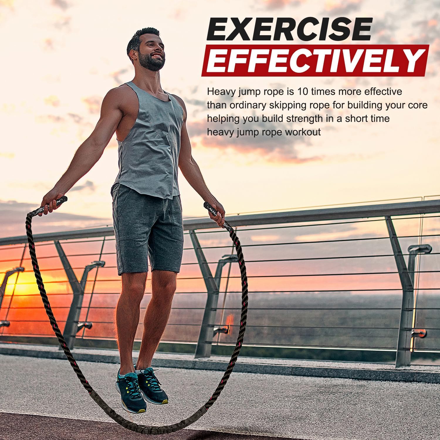 PowerJump | Adjustable Skipping Rope - Intensive Training