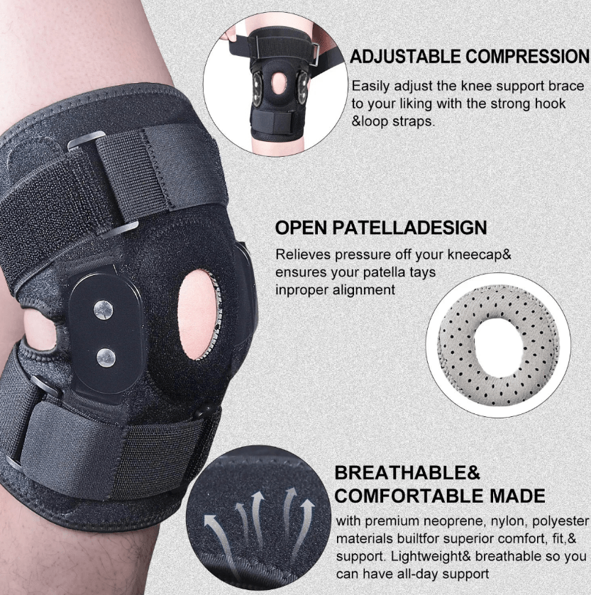 Adjustable Knee Brace with Hinge | Support