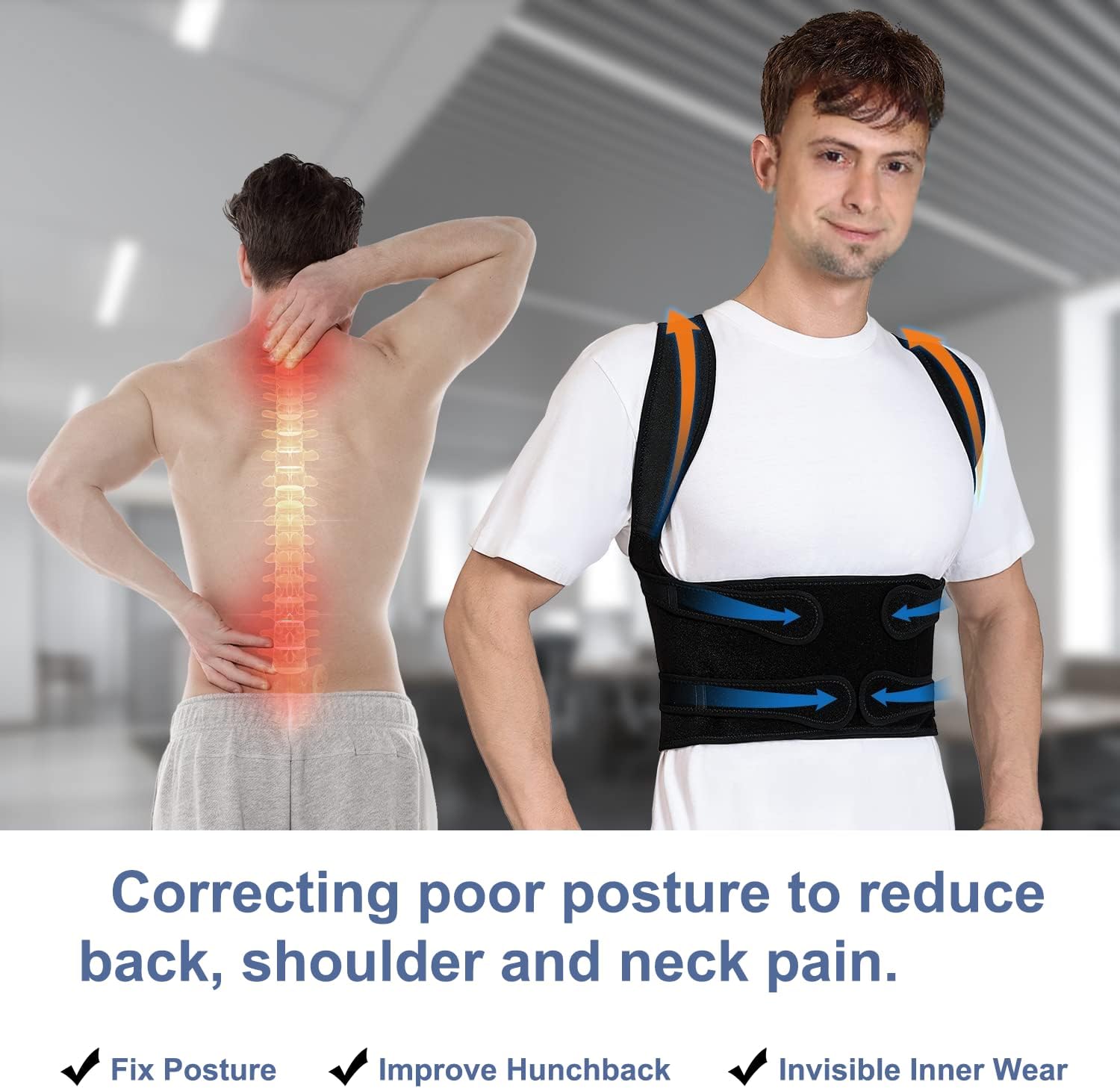 Adjustable Back Brace - Posture Correction