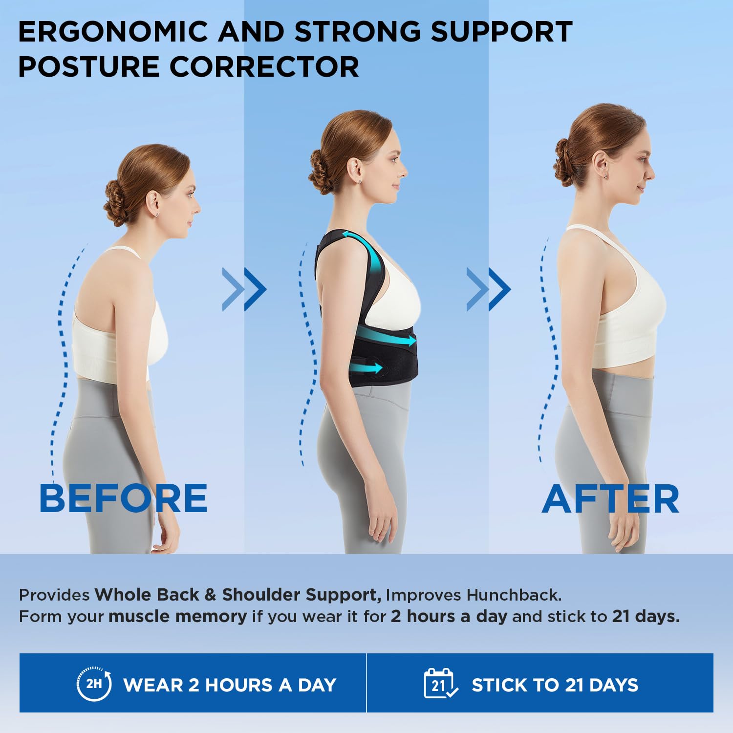 Adjustable Back Brace - Posture Correction