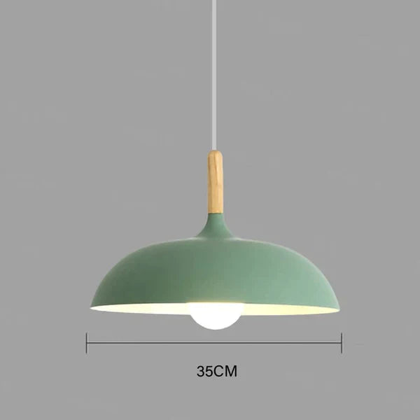 Scandinavian Oak Ceiling Lamp | Modern and Energy-Efficient