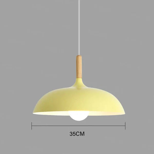 Scandinavian Oak Ceiling Lamp | Modern and Energy-Efficient