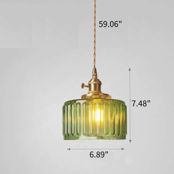 Ottilia Elegance Pendant Light - Adjustable Vintage Glass Chic