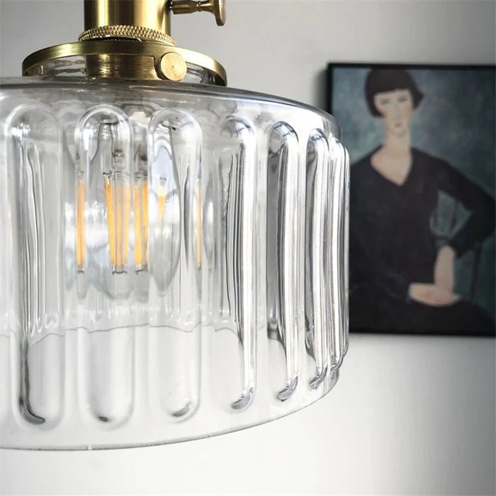 Ottilia Elegance Pendant Light - Adjustable Vintage Glass Chic