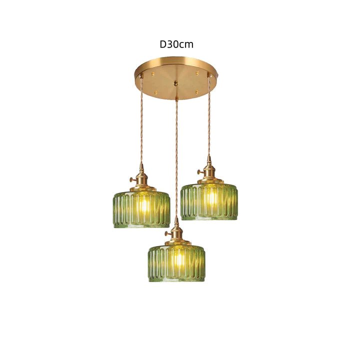 Ottilia Elegance Pendant Light - Adjustable Vintage Glass Chic