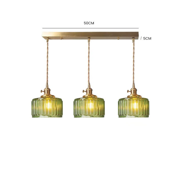 Ottilia Elegance Pendant Light - Adjustable Vintage Glass Chic