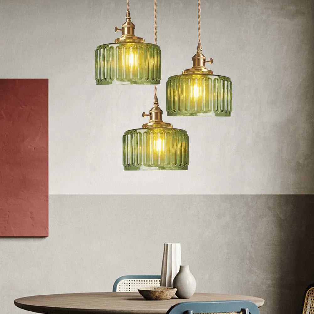 Ottilia Elegance Pendant Light - Adjustable Vintage Glass Chic